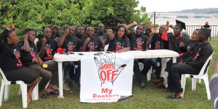 Army, NRM Named in Removal of NUP Posters in Entebbe