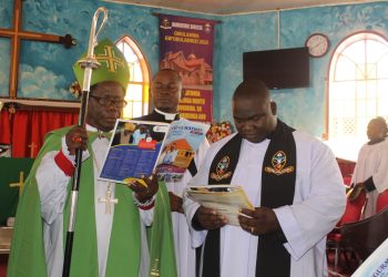 Bishop Moses Banja Inducts the new Reverand, Inaugurates new Parish of St Apollo Abaita Ababiri