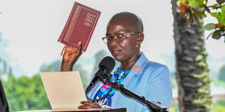 Museveni Warns Against Impunity as he Swears in New Principal Judge, IGG