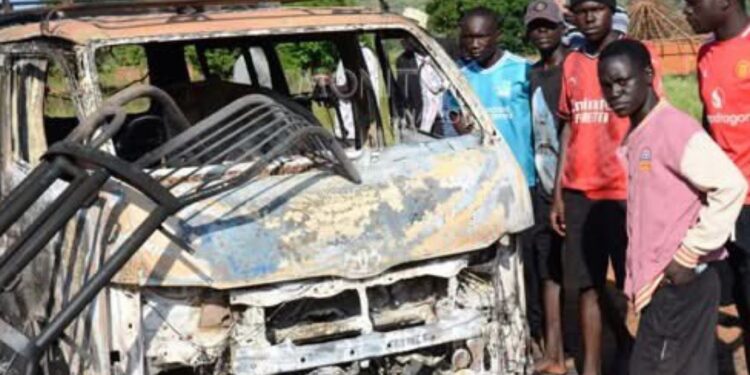 Three Killed, Car Torched in Deadly Ambush in Koboko