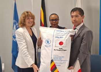 Japan Contributes 1,159 Metric Tons of Rice to Support Refugees in Uganda