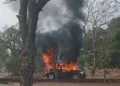 Post-Election Violence: Police Investigating Burning of Adjumani LC3 Chairperson’s Car