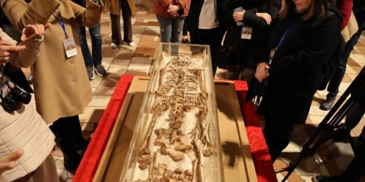 Bones of St Francis of Assisi Go on Public Display in Italy