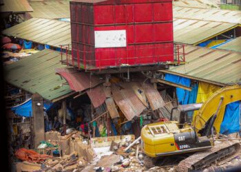 Worry As Section of Owino Market is Razed Down By Unknown People