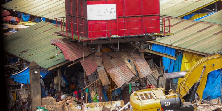 Worry As Section of Owino Market is Razed Down By Unknown People