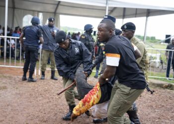 Prisons Van Transporting Ggaba Murder Suspect Rams into Journalists, One Injured