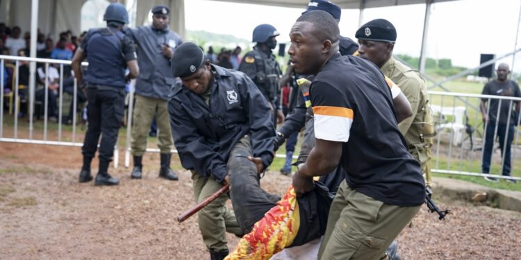 Prisons Van Transporting Ggaba Murder Suspect Rams into Journalists, One Injured