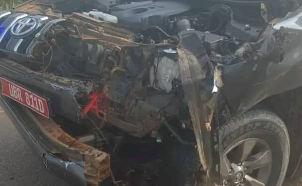 One Knocked Dead as Min Nabakooba’s Convoy is Involved in Accident