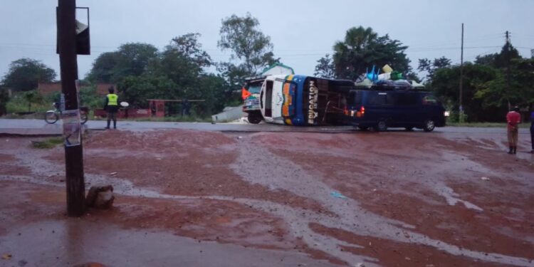 One Dead After Gulu S.S School Bus Crashes Into Fuso Truck