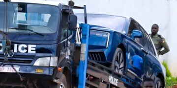 Police Seizes Among’s Rolls Royce Cullinan From Kigo Residence