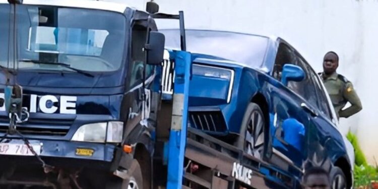 Police Seizes Among’s Rolls Royce Cullinan From Kigo Residence