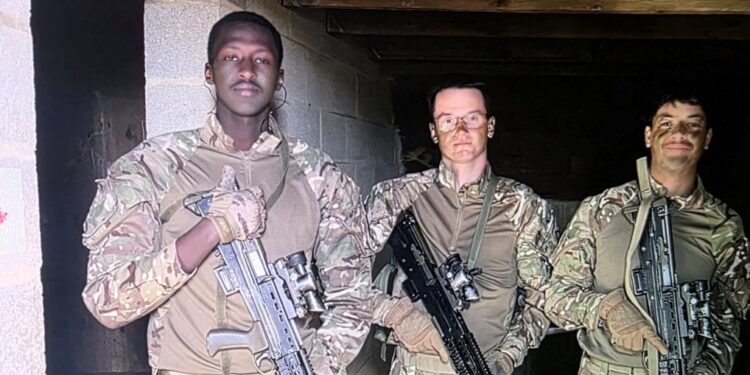 Gen Muhoozi’s Son, Pvt Ruhamya Undergoing Training at Sandhurst Academy