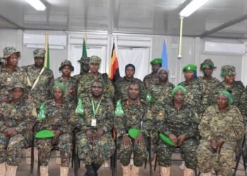 UPDF Female Soldiers In AUSSOM Urged To Prioritise Personal And Professional Development
