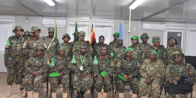 UPDF Female Soldiers In AUSSOM Urged To Prioritise Personal And Professional Development