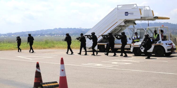 Entebbe Airport Conducts Full-Scale Security Exercise To Test Readiness in Case of Hijack