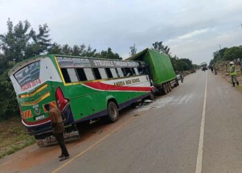 Driver Dead After Amuria High School Bus Ferrying Students Rams Into Parked Truck