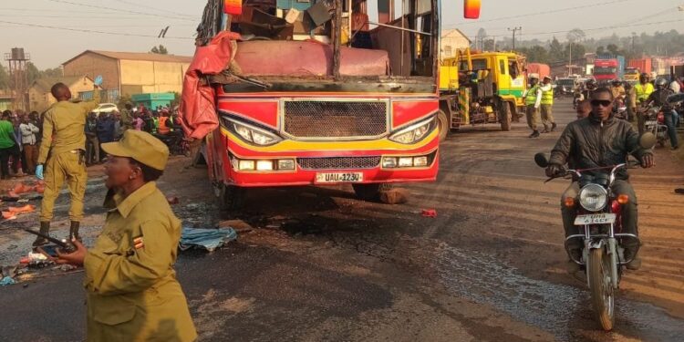 One Dead After Bus Ferrying Students Rams Into Train in Mukono