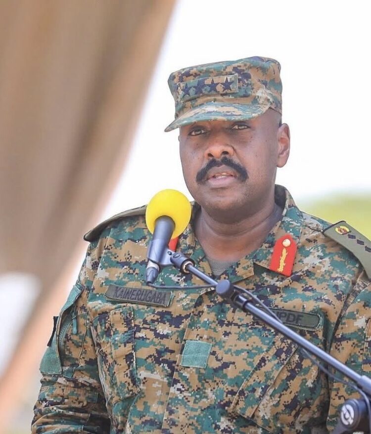 The Chief of Defence Forces (CDF), Gen. Muhoozi Kainerugaba