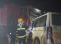 14 Dead In Head on Collision Between Taxi and Trailer in Lwera Along Kampala-Masaka Highway