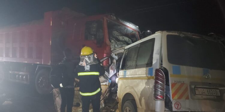 14 Dead In Head on Collision Between Taxi and Trailer in Lwera Along Kampala-Masaka Highway