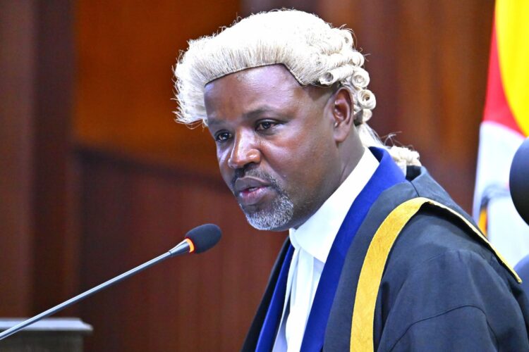 The Deputy Speaker of Parliament Thomas Tayebwa addressing legislators during Tuesday afternoon’s plenary sitting