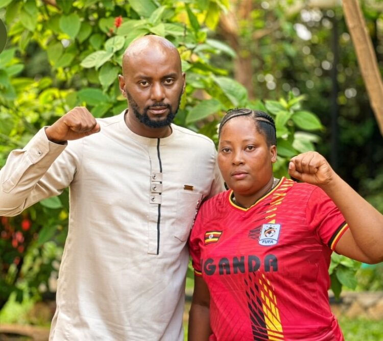 National Unity Platform’s (NUP) Secretary General, David Lewis Rubongoya and Olivia Lutaaya, following her release from Prison on Friday.